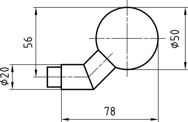 Produktbild Glutz Türknöpfe gekröpft 5825 E (Türknopf)