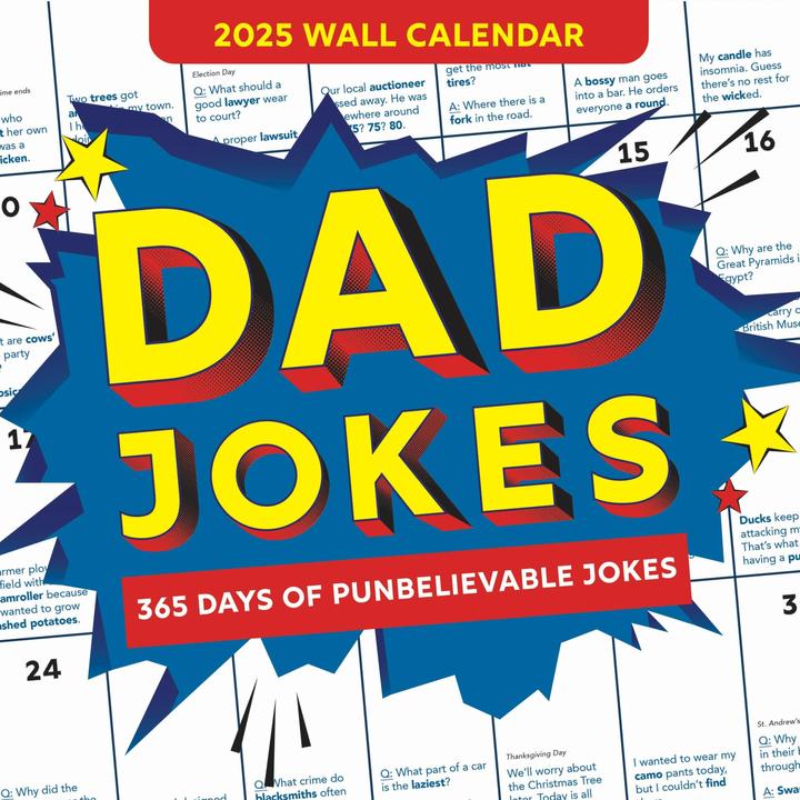Immagine prodotto Calendario da parete 2025 barzellette di papà (Inglese)