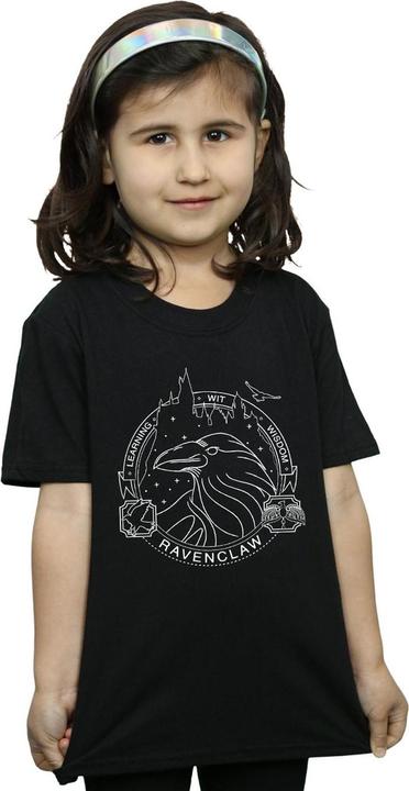 Actual product image Girls Ravenclaw Seal Cotton T-Shirt (152, 158)