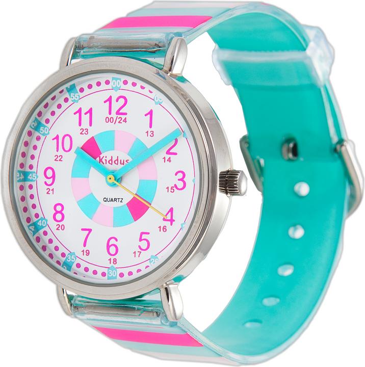 Actual product image Kiddus Time Teacher Turquoise (Analogue wristwatch, 33 mm)