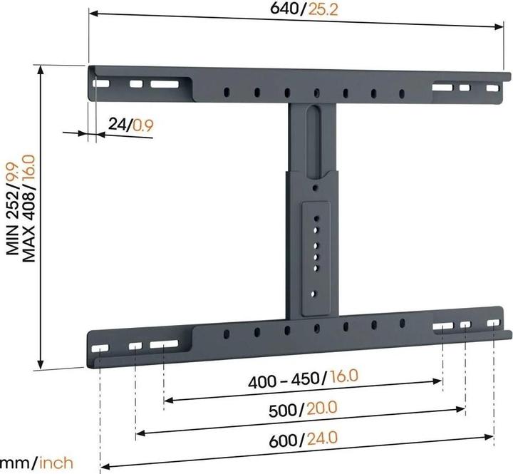 Actual product image Vogels TVA 6950 Accessories Cavity wall adapter for TV brackets, black (Mounting- / Adapterplates)