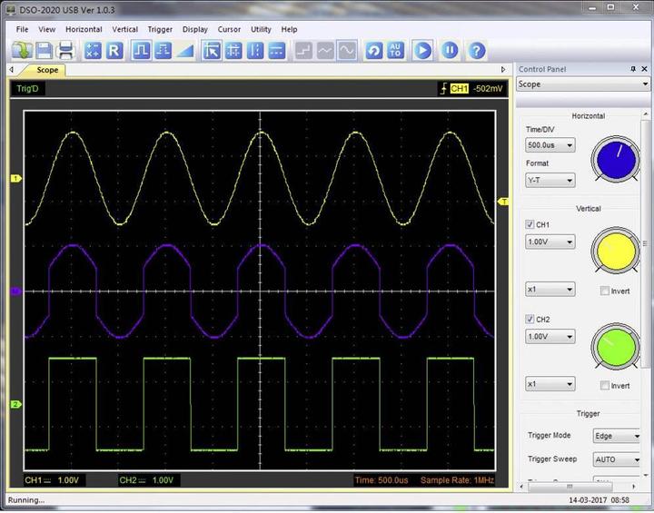 Actual product image Voltcraft USB Oscilloscope DSO-2020 USB 2 (CAT I)