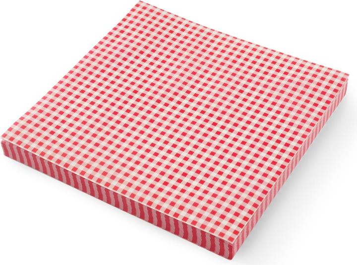 Hendi Einschlagpapier fettresistent Karomuster (500 Stück)