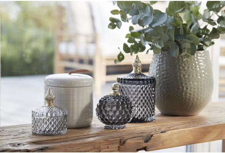 Actual product image Lene Bjerre Storage Miya 11 cm, dark gray (10 x 10 x 10 cm)
