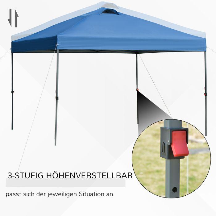 Image du produit Swisshandel24 Faltpavillon ca. 3x3m, wasserdicht, Blau (11500 cm, 295 cm)