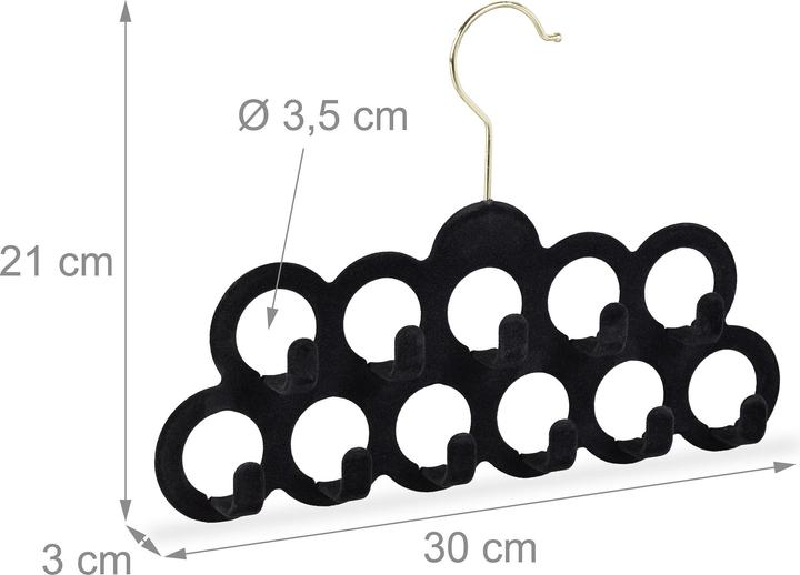 Image du produit Relaxdays Cintre porte foulards, spacieux (1 x)