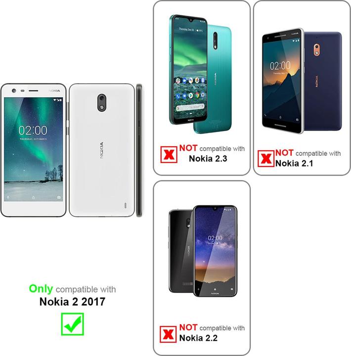 Productafbeelding Cadorabo Boek Onzichtbare Magneethoes (Nokia 2)