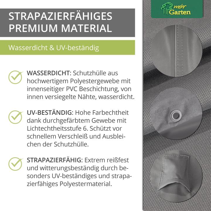 Produktbild Mehr Garten Schutzhülle für Gartenecksofa | 200 x 90 x 80 cm | Oxford 600D gewebtes Polyester