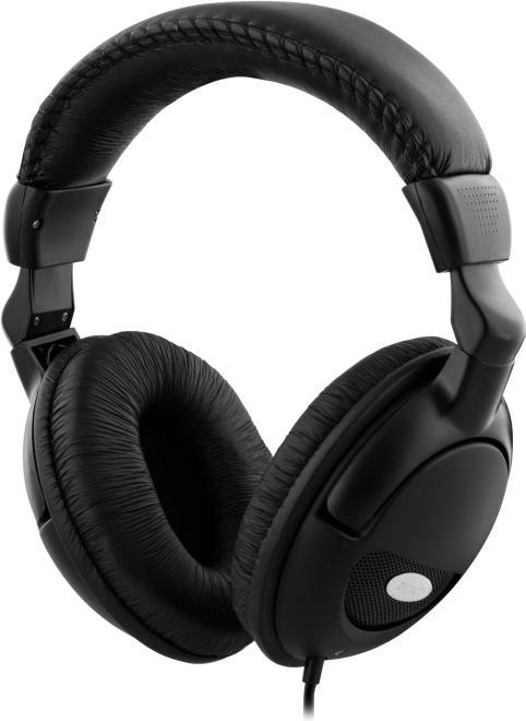 Actual product image Deltaco HL-8 headphones/headset Wired Head-band Music Black (Cable)