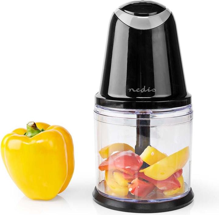 Productafbeelding Nedis KAMC200CBK Keukenmachine 260 W 0,5 l Kunststof 2 Snelheden Turbo Functie (500 ml, 260 W)