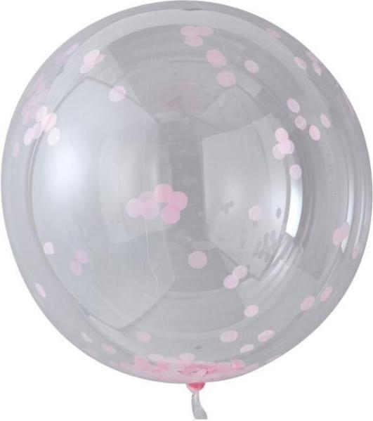 Immagine prodotto Ginger Ray Palloncini a coriandoli XXL - Set di 3 palloncini rosa