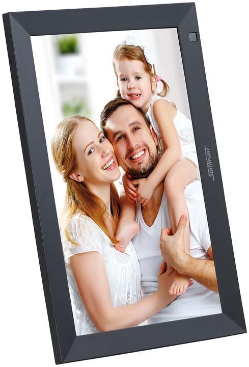 Actual product image Somikon WLAN picture frame with 25.7 cmm / 10.1" IPS touch display, app (10.10", 1280 x 800 pixels)