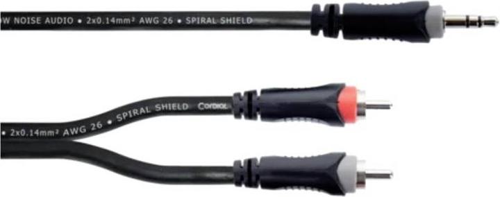 Actual product image Cordial 14856 Klinke / Cinch Audio Y-Adapter (1x Klinkenstecker 3.5 mm - 2x Cinc (3 m, 2.5mm, Cinch)