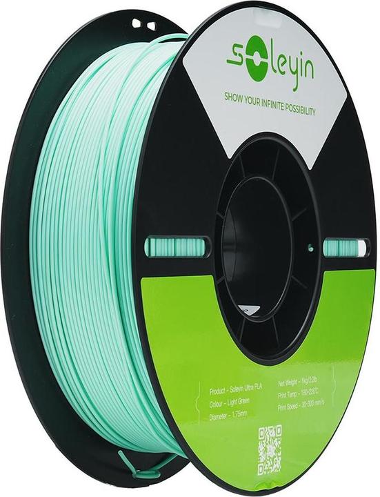 Actual product image Creality Filament Soleyin Ultra-PLA Hellgrün 1.75 mm 1.29 kg (PLA, 1.75 mm, 1290 g, Green)