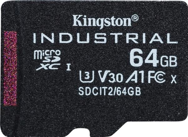 Immagine prodotto Kingston microSDXC industriale (64 GB, microSDXC, microSDHC, U3, UHS-I)