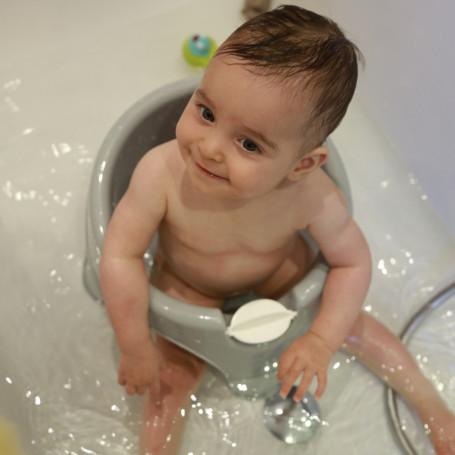 Actual product image Thermobaby Aquafun bathing ring white with green toy