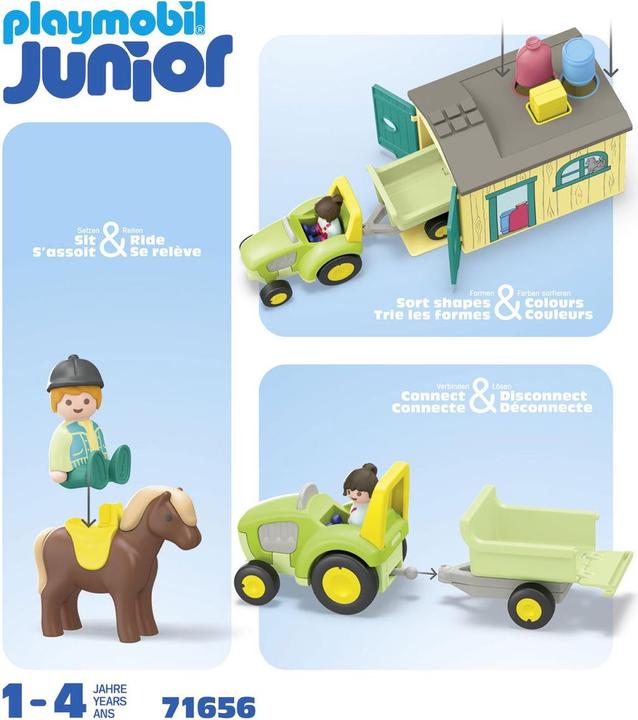 Produktbild Playmobil Bauernhof-Abenteuer Traktor (71656)