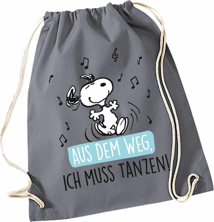 Produktbild United Labels The Peanuts "Ich muss Tanzen!"- Stoffrucksack, 37 x 46 cm, Baumwolle