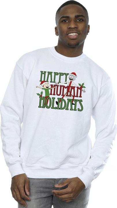 Immagine prodotto Rick And Morty Happy Human Holidays Felpa Uomo (XXL)