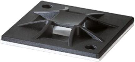 Produktbild HellermannTyton Q-Mount Sockel QM30 schwarz schraubbar (30 mm, 100 Stk.)