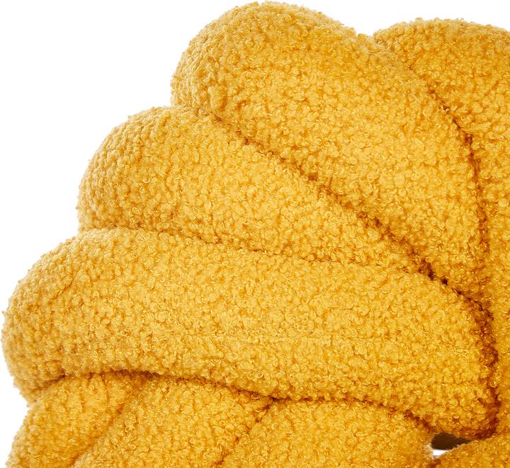 Immagine prodotto Beliani Cuscino Boucle Knot Giallo 31 x 31 cm AKOLA (31 x 31 cm)