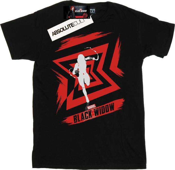 Black Widow Film Icon Run Baumwolle Boyfriend TShirt