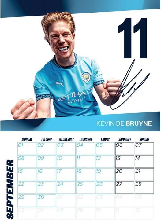 Produktbild Manchester City FC Wandkalender 2025 A3 (A3)