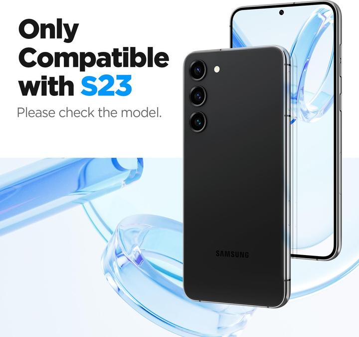 Actual product image Spigen Glas.TR Sam S23 2szt./2pcs "EZ FIT" AGL05958 szkło hartowane (2 Piece, Samsung Galaxy S23)