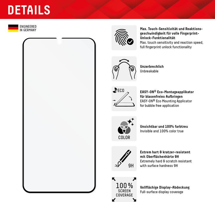 Actual product image Displex Pro Touch Eco Glass, Panzerglas (1 Piece, Samsung Galaxy S22+, Samsung Galaxy S23+)
