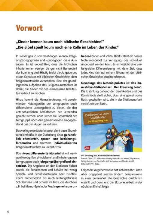 Actual product image Arbeitsmaterial Grundschule. Stationenlernen Religion: Der Kreuzweg Jesu (German, Petra Lefin, Britta Vaorin, 2019)