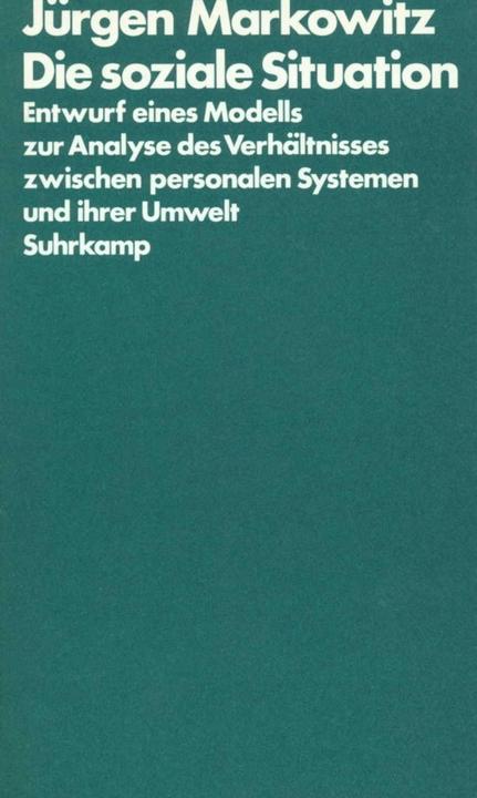 Markowitz,J.:Soziale Situation (Jürgen Markowitz, 1979)