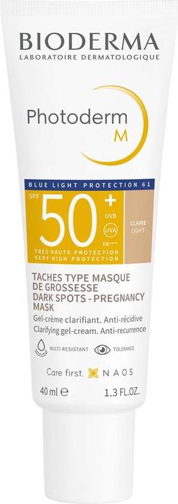 Image du produit Bioderma Photoderm M SPF50+ claire (Crème solaire visage, SPF 50, 40 ml, 66 g)