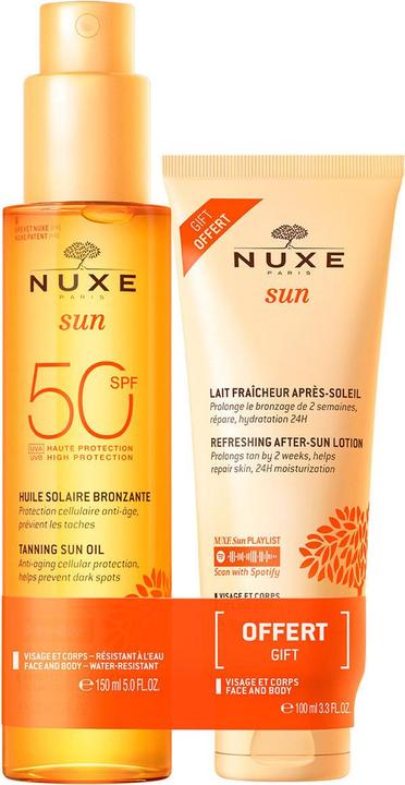 Nuxe Sun Face and Body Tanning Oil (Suntan oil, SPF 50, 570 ml, 289 g)