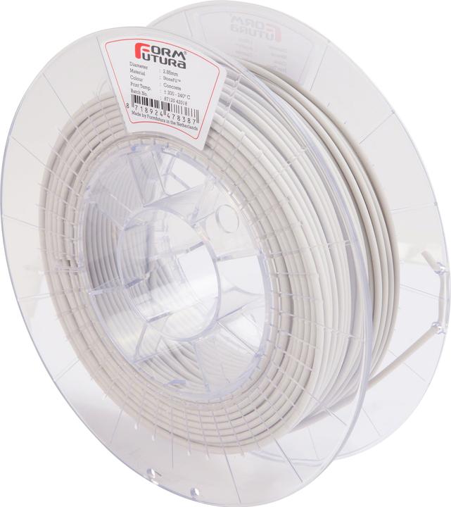 Produktbild Formfutura StoneFil - Concrete (Beton) (2.85mm - 500 gram) - 500 g (PLA, 2.85 mm, 500 g, Grau, Weiss)