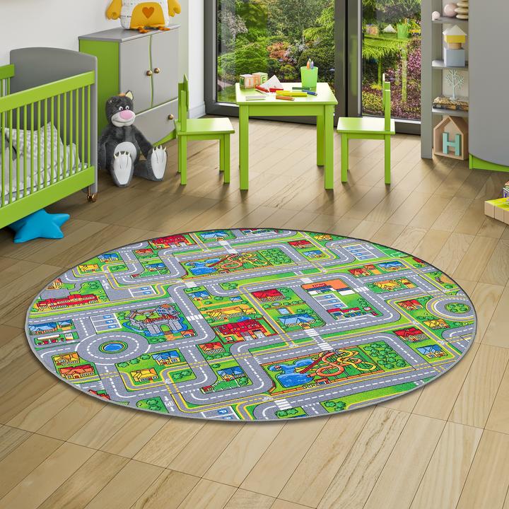 Image du produit Snapstyle Tapis de jeu pour enfants Terrain d'aventure (200 x 200 cm)