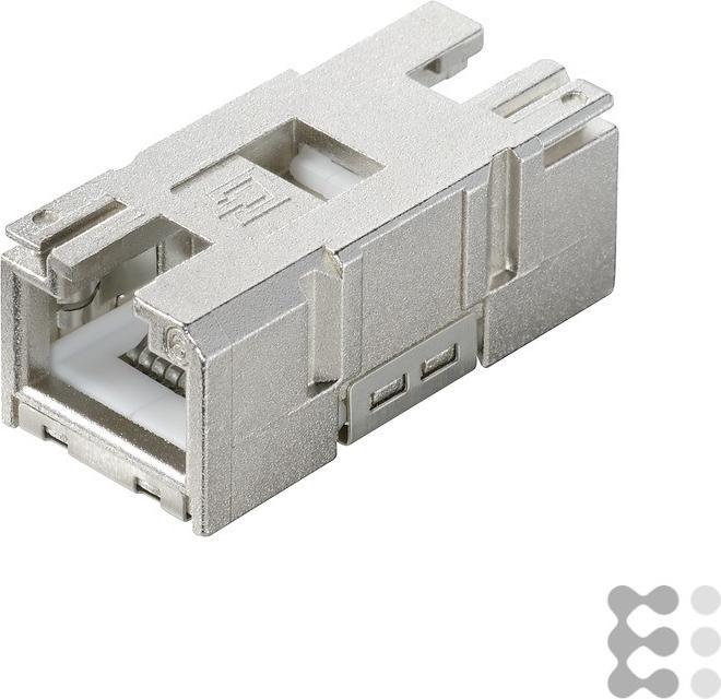 Actual product image Weidmüller IE-BI-RJ45-C - Flat - RJ-45 - Female - Female - 10GBase-T