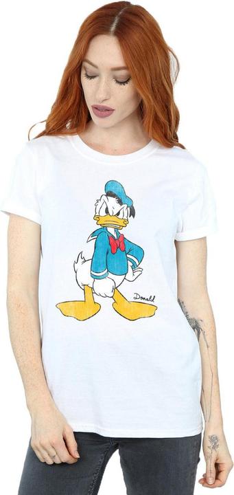 Immagine prodotto Disney Maglietta donna/donna Angry Donald Duck in cotone Boyfriend (L)
