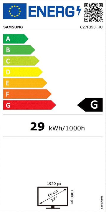 Energie-Label Samsung C27f390 (1920 x 1080 Pixel, 27")
