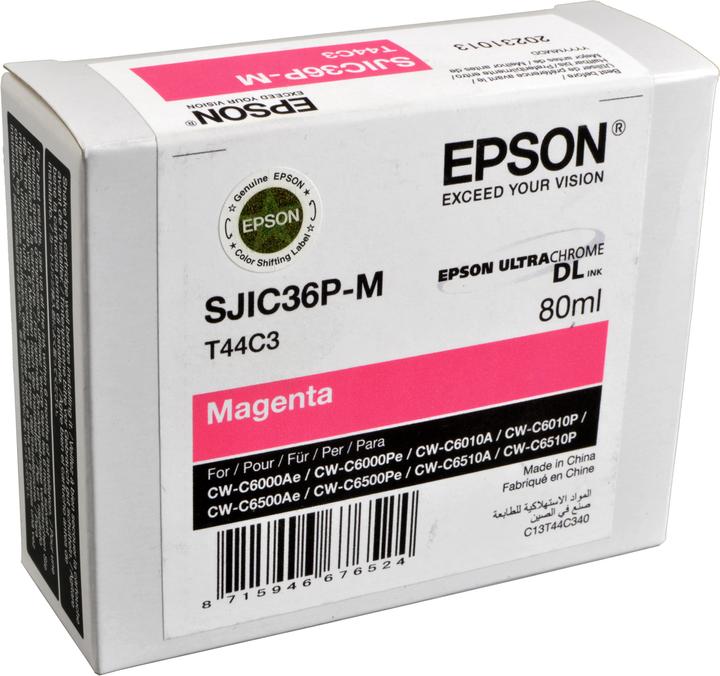 Image du produit Epson SJIC36P(M) - 80 ml - magenta - original (M)