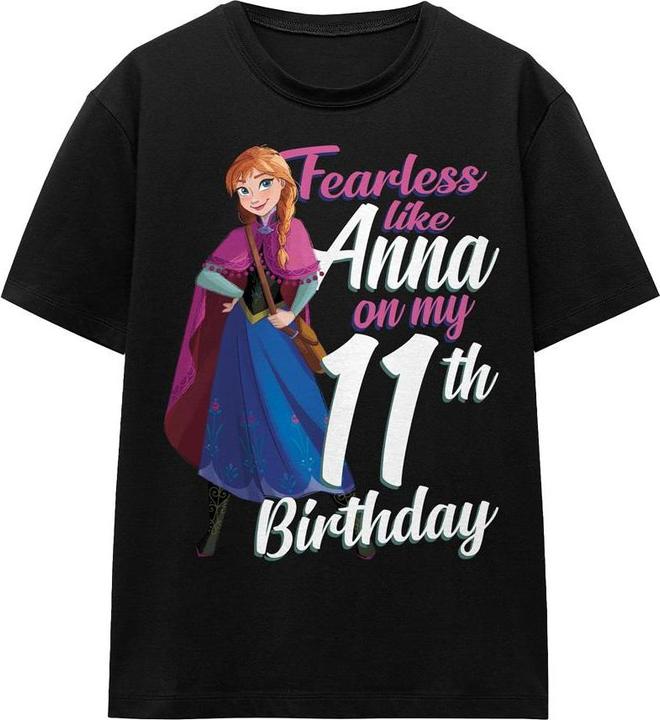 Immagine prodotto Disney Frozen Fearless Like Anna Maglietta 11 ° compleanno Adulto Unisex (L)