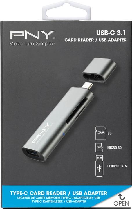Actual product image PNY USB card reader (USB-C)