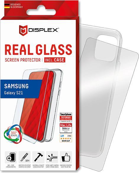 Produktbild Displex Real Glass, 2D Panzerglas + Handyhülle (1 Stück, Oppo A52, Samsung Galaxy A52 5G, Samsung Galaxy A52s 5G)