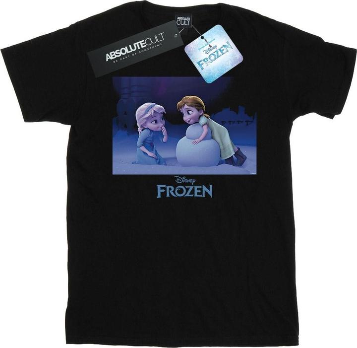 Actual product image Disney Girls Frozen Build A Snowman Cotton T-Shirt (128)
