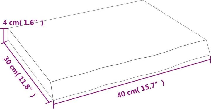 Actual product image VidaXL Emerald (40 x 4 x 30 cm)