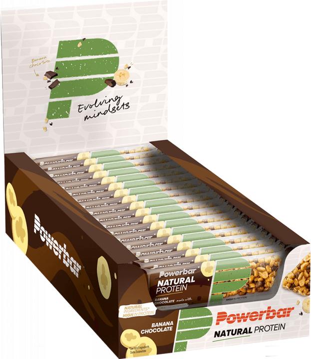 Image du produit Powerbar Protéines naturelles (Banane, Chocolat, 18 pcs, 720 g)