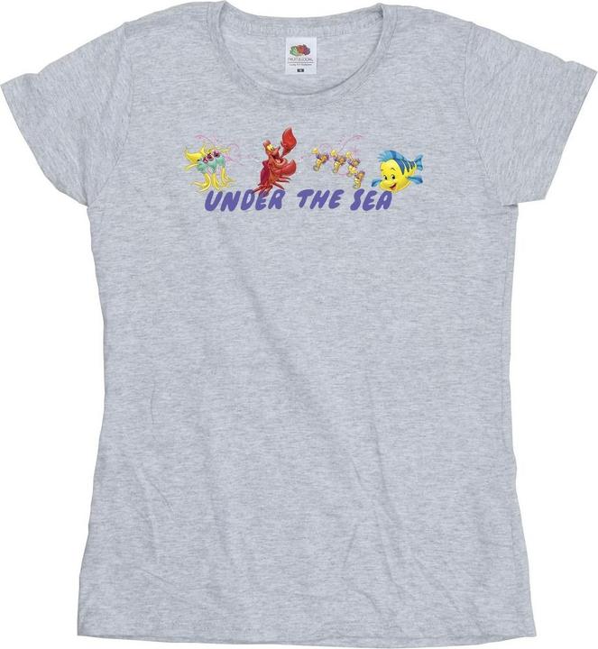 Actual product image Disney Womens/Ladies The Little Mermaid Under The Sea Cotton T-Shirt (XL)