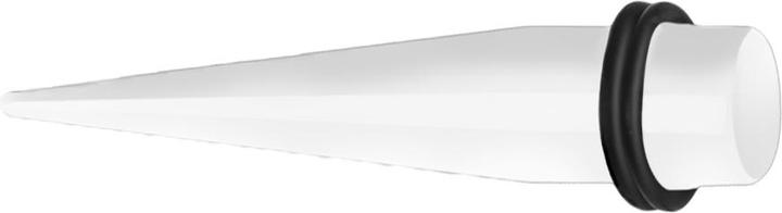 Star Piercing Expander weiss (ohne Messing, Acryl)