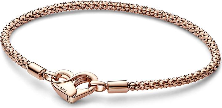 Immagine prodotto Pandora Bracciale a catena con borchie Moments (23 cm, Metallo, placcato oro rosa)