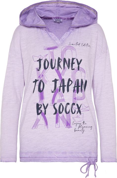 Soccx Langarmshirt Konnichiwa Longsleeve mit Kapuze