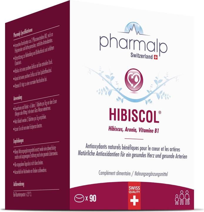 Image du produit Pharmalp Hibiscol (90 pièce(s), Cachets, 127 g)